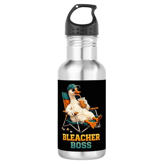 Gänse-Tribünen-Chef Edelstahlflasche (Vorderseite)