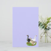 Gänse: Tufted Trio Briefpapier (Stehend Vorderseite)