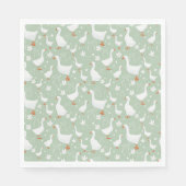 Gänse und Buggrün Serviette (Vorderseite)