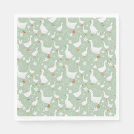Gänse und Buggrün Serviette