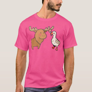 Gänse und Elch T-Shirt