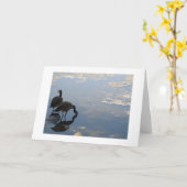 Gänse und Reflexion Karte (Gelbe Blume)