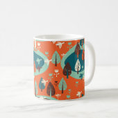 Gänse und Wald Kaffeetasse (VorderseiteRechts)