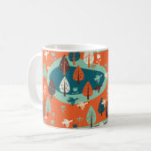 Gänse und Wald Kaffeetasse (Vorderseite Links)