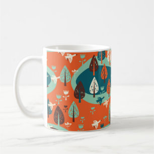 Gänse und Wald Kaffeetasse
