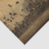 Gänse Vintag-Antique-Sepia-Textur Seidenpapier (Ausschnitt)