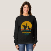 Gänse Vintag Retro Sweatshirt (Vorne ganz)