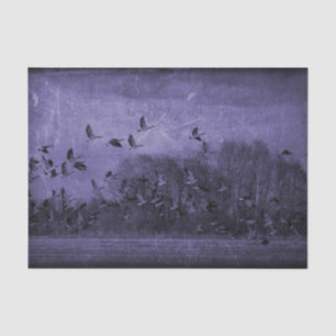 Gänse Vintage Antik Lila Textur Decoupage Seidenpapier