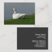 Gänse Visitenkarte (Vorne/Hinten)