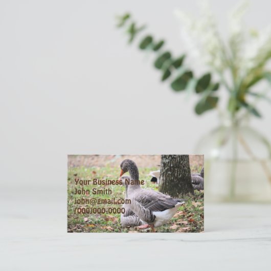 Gänse Visitenkarte (Stehend Vorderseite)
