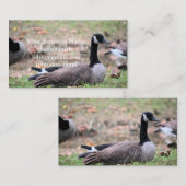 Gänse Visitenkarte (Vorne/Hinten)