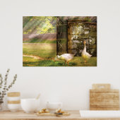Gänse - Vögel einer Feder Poster (Küche)