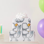 Gänse von hinten geschenkpapier