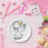 Gänse von hinten pappteller (Party)