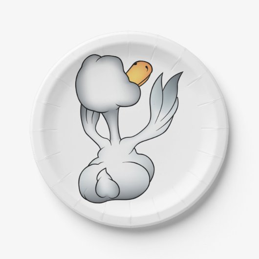 Gänse von hinten pappteller (Vorderseite)