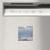 Gänse während der Frühjahrswanderung Magnet (In Situ (Geschirrspüler))