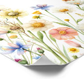 Gänse Wildblume Boho Kinderdusche Willkommen Poster (Ecke)