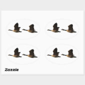 Gänseaufkleber Ovaler Aufkleber (Blatt)