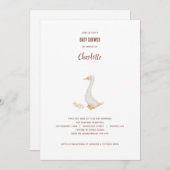 GänseBaby-Duschkarte Einladung (Vorne/Hinten)