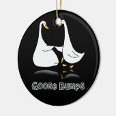 Gänsebestickte Gänse Bumps Albern Gänseblume Keramik Ornament (Links)