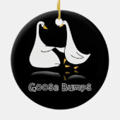 Gänsebestickte Gänse Bumps Albern Gänseblume Keramik Ornament (Hinten)