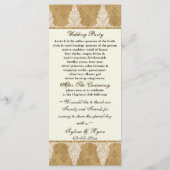 Gänsebläser, Hochzeitsprogramm Programm (Rückseite)