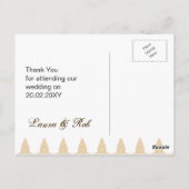 Gänsebläser, Hochzeitstag Dankeschön Postkarte (Rückseite)