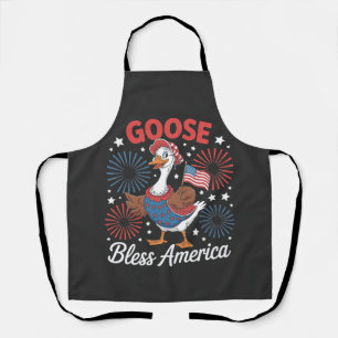 Gänsebless Amerika Gänsevögel 4. Juli Schürze