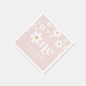 Gänseblümchen 1. Geburtstag Serviette (Ecke)