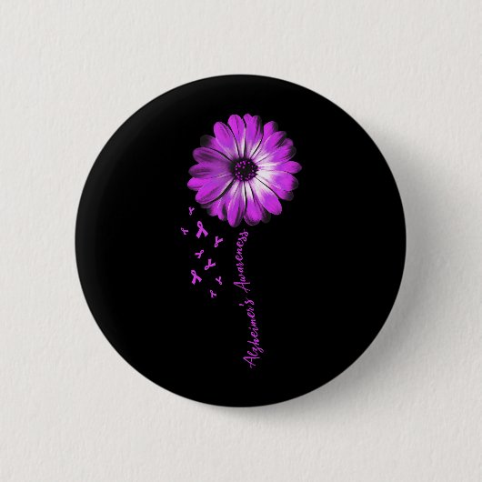 Gänseblümchen Alzheimer-Bewusstsein Button (Vorderseite)