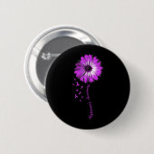 Gänseblümchen Alzheimer-Bewusstsein Button (Vorne & Hinten)
