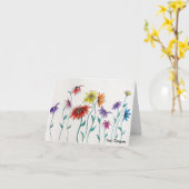 Gänseblümchen-Anmerkungs-Karte Karte (Gelbe Blume)