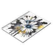 Gänseblümchen - Aquarellblumen Notizblock (Linke Seite)