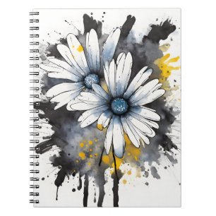 Gänseblümchen - Aquarellblumen Notizblock