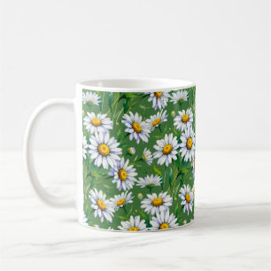 Gänseblümchen auf der Wiese. Tasse