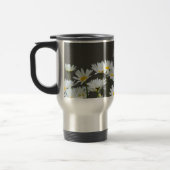 Gänseblümchen auf Grau Reisebecher (Links)