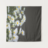 Gänseblümchen auf Grau Wandteppich (Vorderseite (Horizontal))