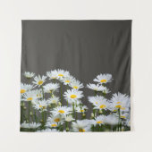 Gänseblümchen auf Grau Wandteppich (Vorderseite)