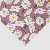 Gänseblümchen auf Rosa Seidenpapier (Detail)