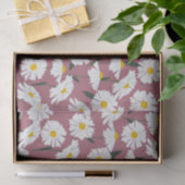 Gänseblümchen auf Rosa Seidenpapier (Geschenk)