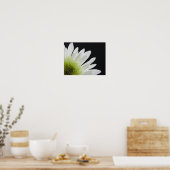 Gänseblümchen auf Schwarz Poster (Küche)