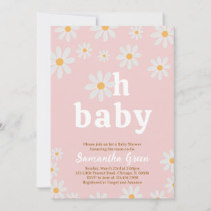 Gänseblümchen-Baby-Party-Einladung Einladung