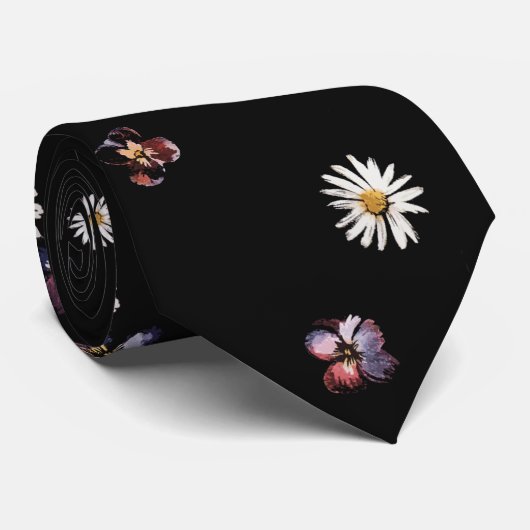 GÄNSEBLÜMCHEN-BAROCK KRAWATTE (Gerollt)