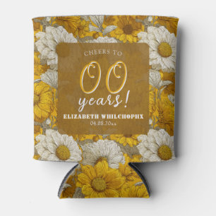 Gänseblümchen-Blume 50. Geburtstag Frauen Gelb Dosenkühler