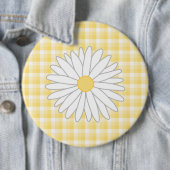 Gänseblümchen-Blume in Gelbem und im Weiß Button (Beispiel)