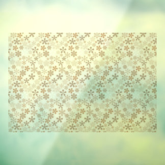 Gänseblümchen Blumen Beige Blumen Ästhetik Ditsy T Fensteraufkleber