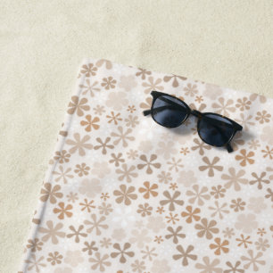 Gänseblümchen Blumen Beige Blumen Ästhetik Ditsy T Strandtuch