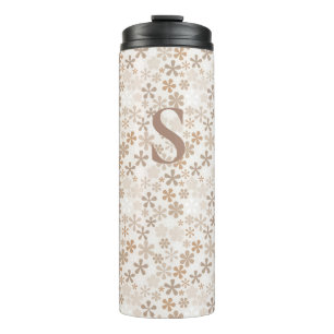 Gänseblümchen Blumen Beige Blumen Ästhetik Ditsy T Thermosbecher