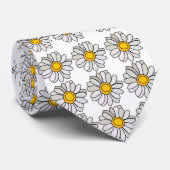 Gänseblümchen-Blumen-Daisy Krawatte (Gerollt)