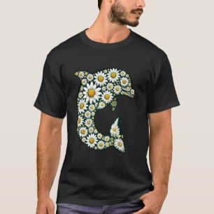 Gänseblümchen-Blumen-Delfin-Gartenbau-Blumenflor T-Shirt